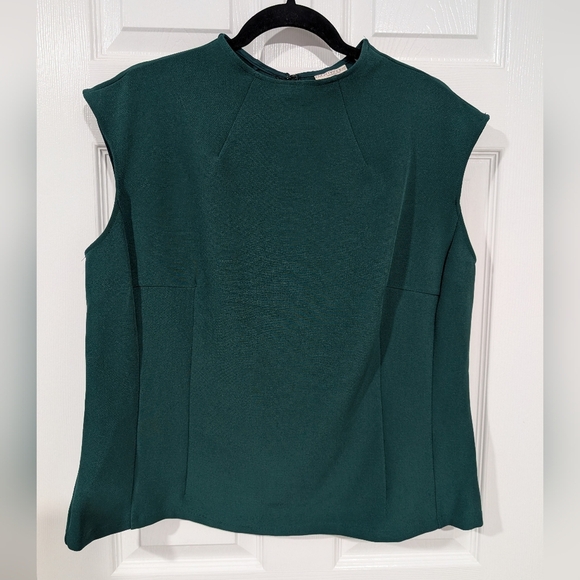 NWT Eva Mendes New York & Company Green Sleeveless Blouse in Size 18+ - Picture 1 of 10